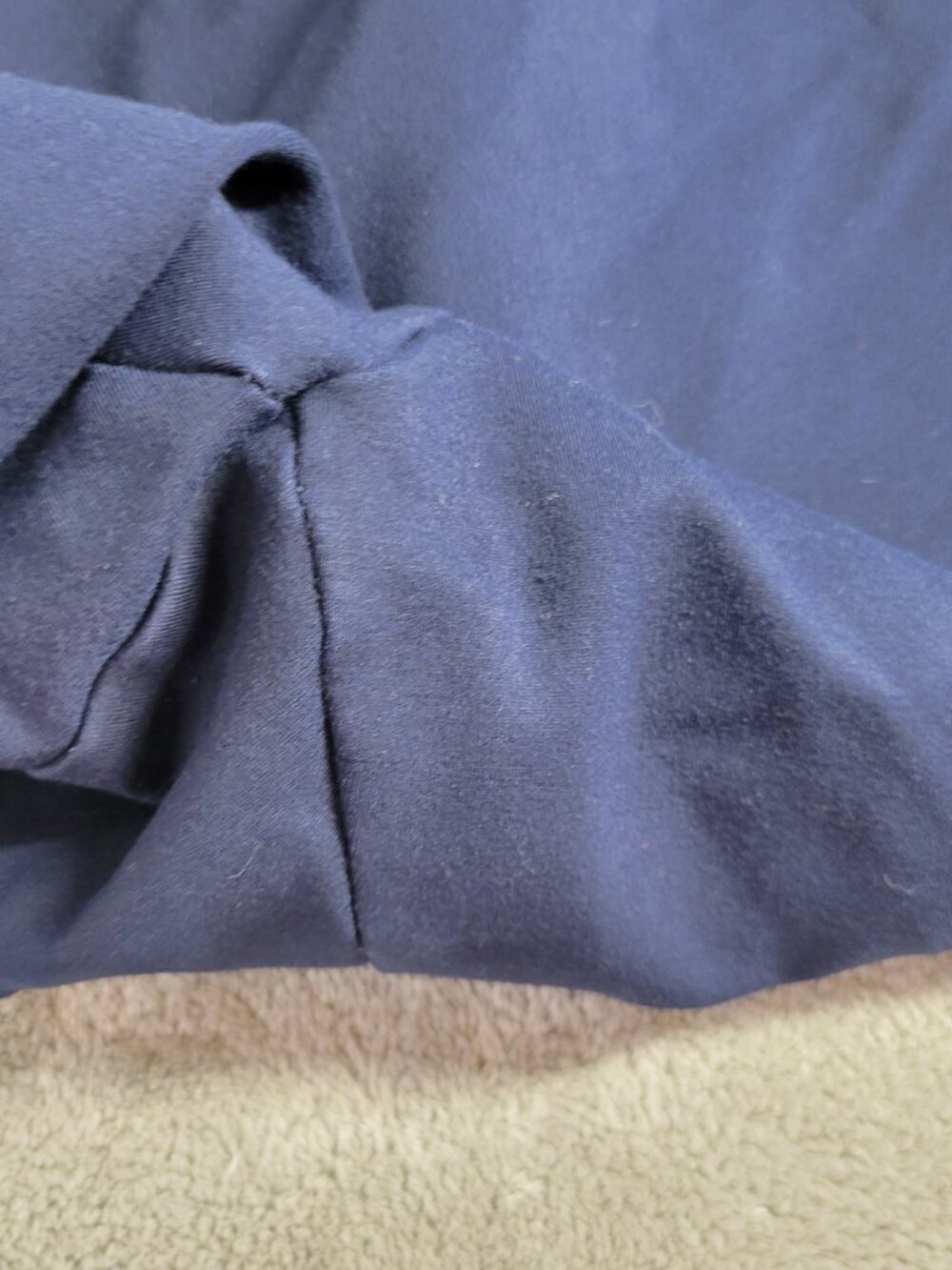 Susan Graver Womens Pants 3X Blue Straight Leg Knit Pull On Stretch BLU64E - Picture 4 of 11